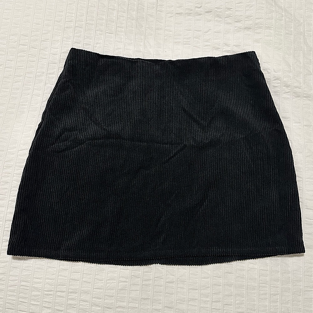 Black Suede Skirt